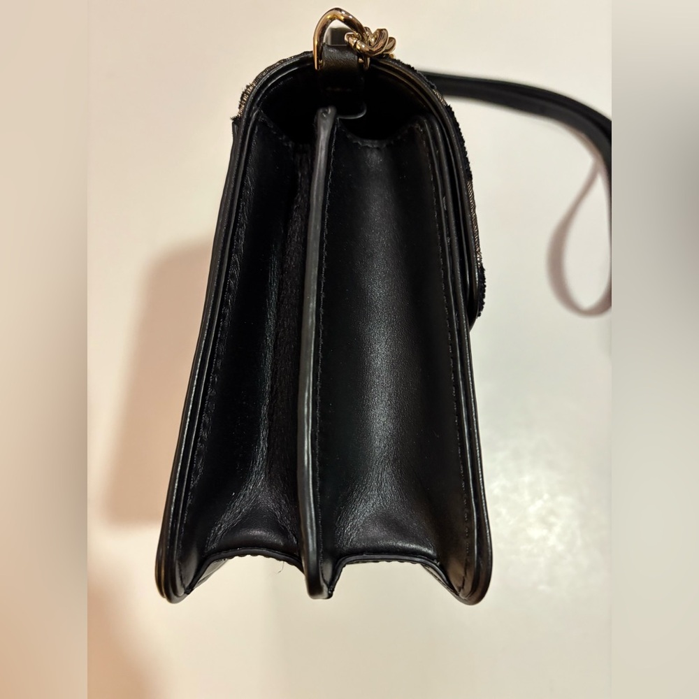 Kate Spade Black and Leopard Crossbody Bag Purse - Picture 8 of 16